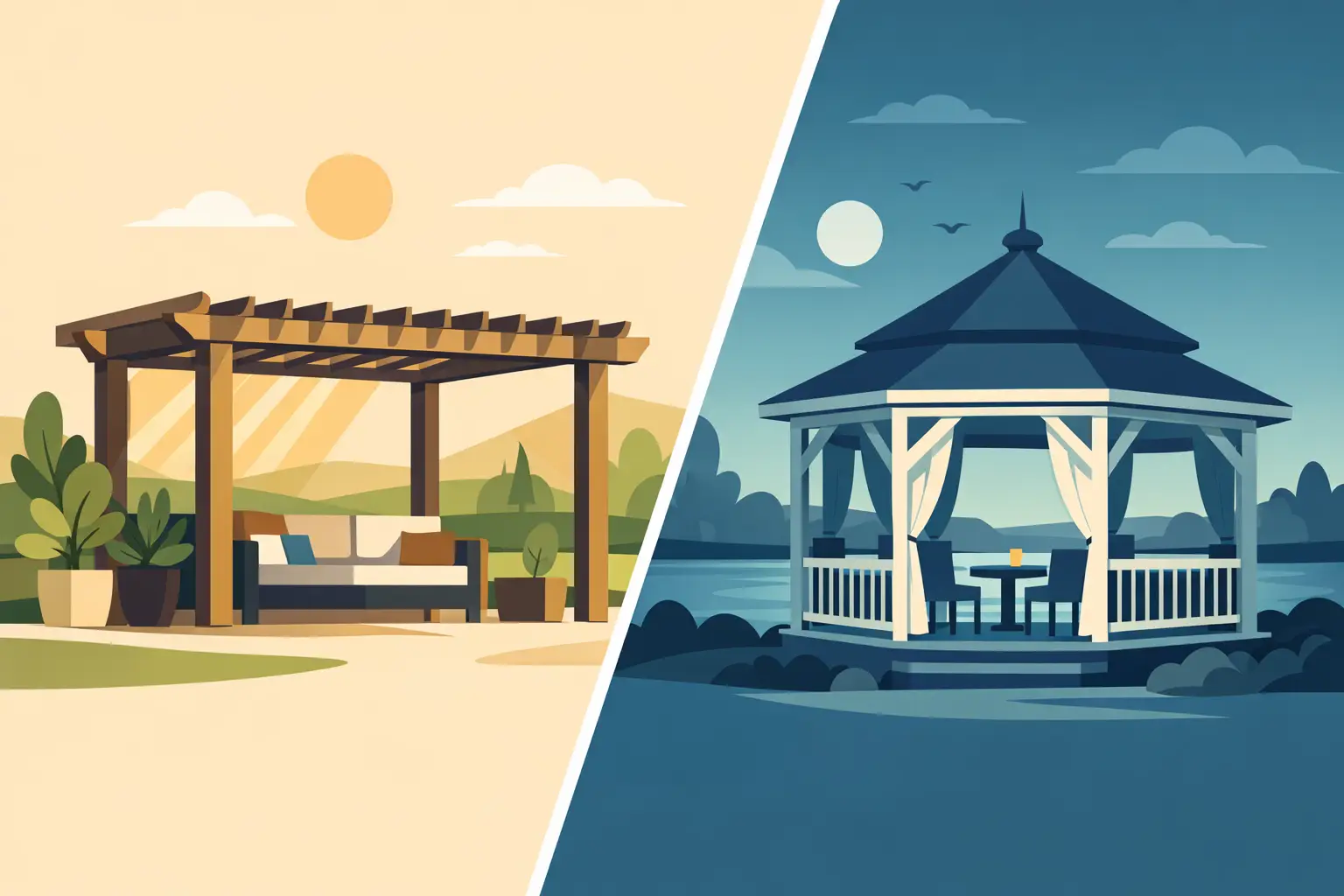 Pergola vs Gazebo Difference Explained
