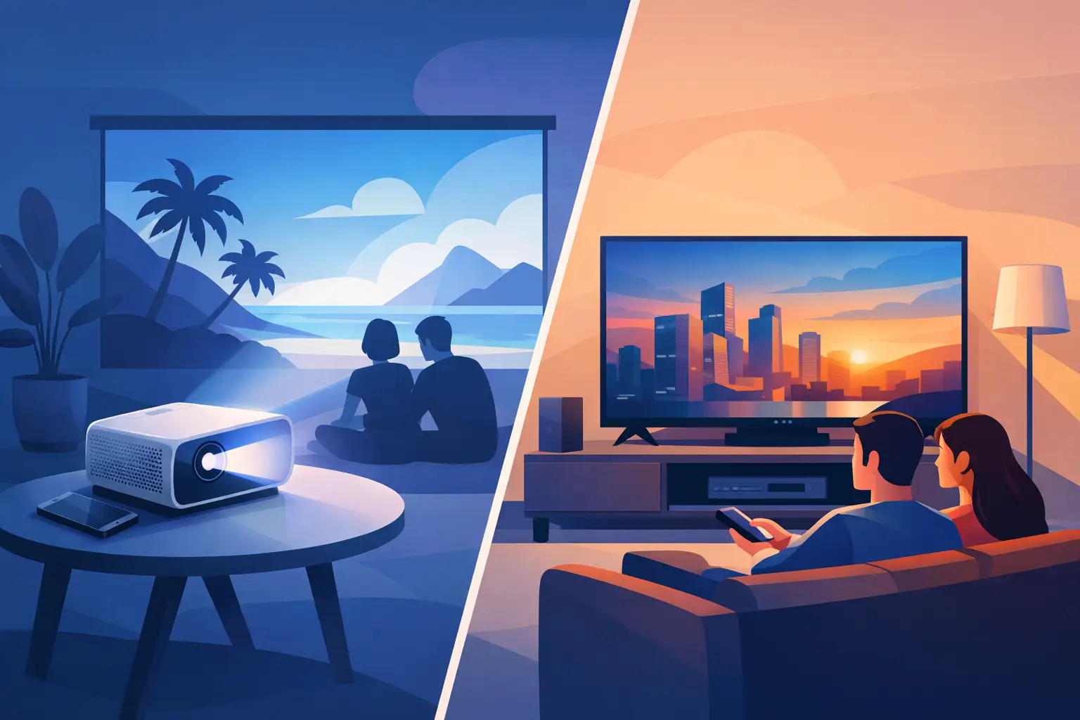 Portable Projector vs TV: Which Fits Better?
