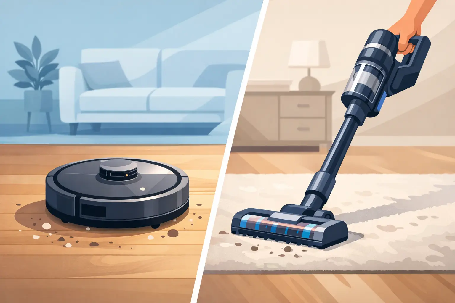 Robot Vacuum vs Cordless Vacuum